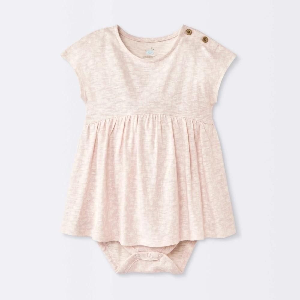 Cloud Island Baby Girls Pink Floral Modal Jersey Romper 3-6M